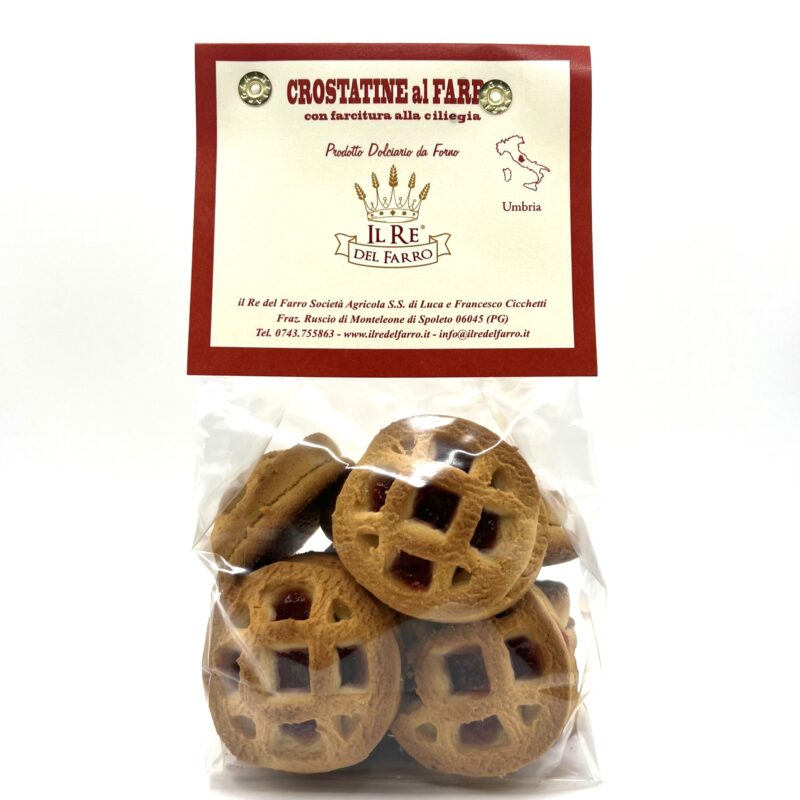 Crostatine di Farro con farcitura alla Ciliegia